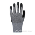 Hespax Sandy Nitrile Anti Cut Glass Industry Gloves